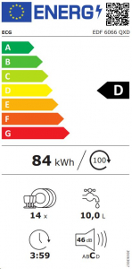 ECG EDF-6066 QXD mosogatógép